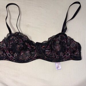 Savage Fenty X  Black Lace unlined Bra